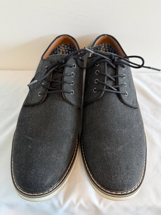 STEVE MADDEN Derby Oxford Lace Up Canvas Black Shoes 11.5 main image 9